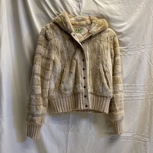 Juicy Couture hooded faux fur jacket